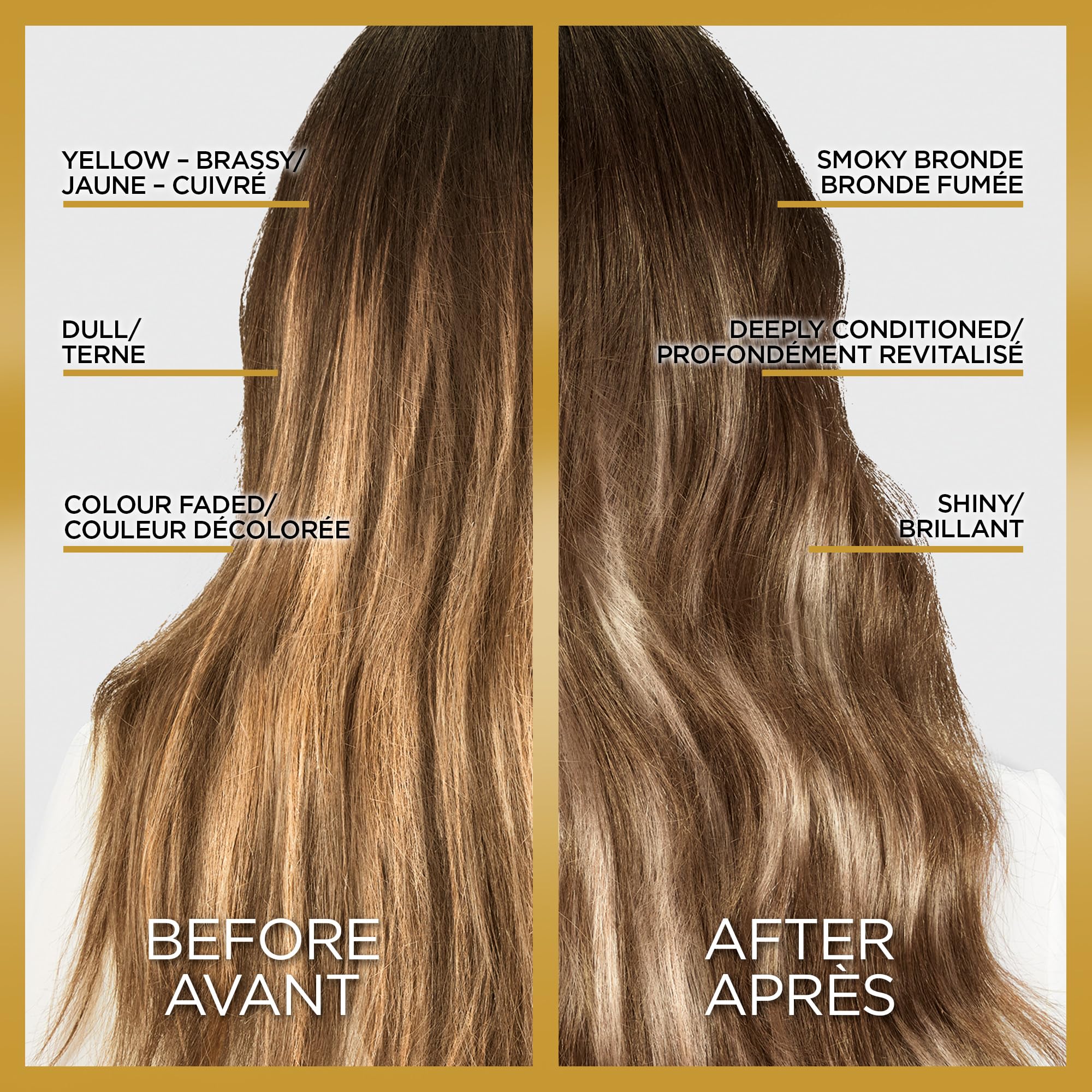 L'Oreal Paris Le Color Gloss neutralizes brass for blonde tones.