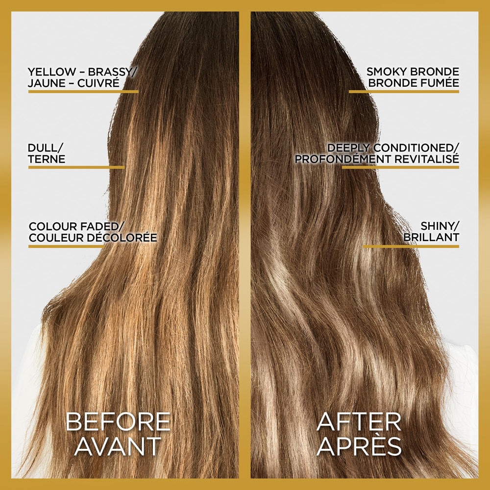 L'Oreal Paris Le Color Gloss neutralizes brass for blonde tones.
