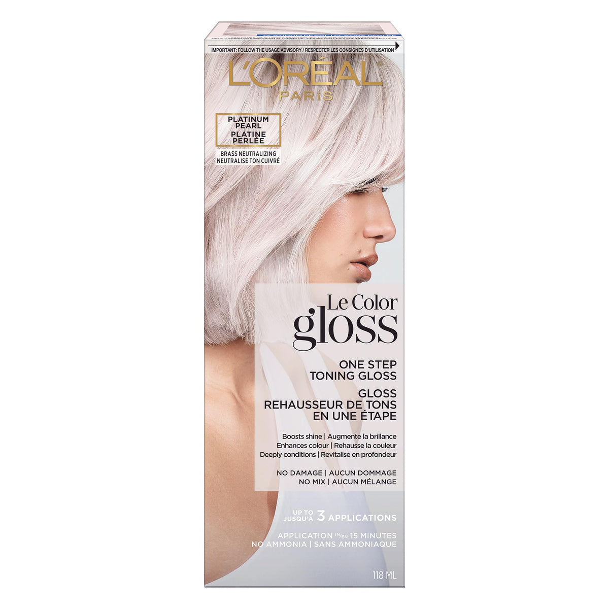 L'Oreal Paris Le Color Gloss tube in-shower application for quick color refresh