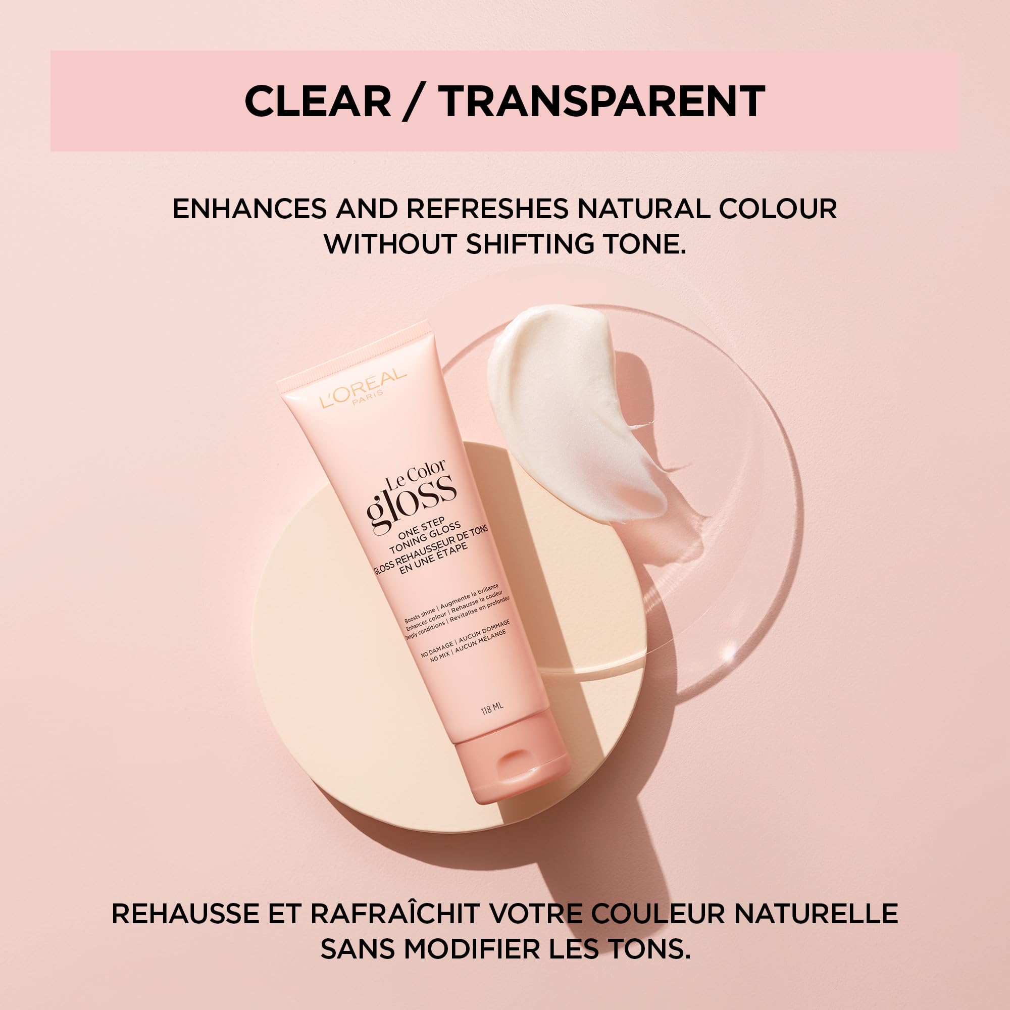 L'Oreal Paris Le Color One Step Toning Hair Gloss 15 minute application for all hair types