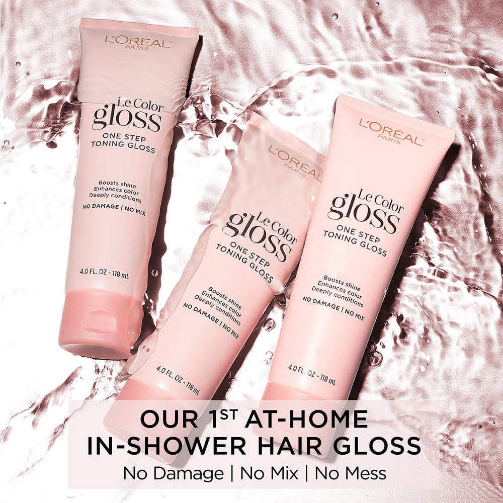 Auburn warmth restored on brunette hair with L’Oréal Paris gloss