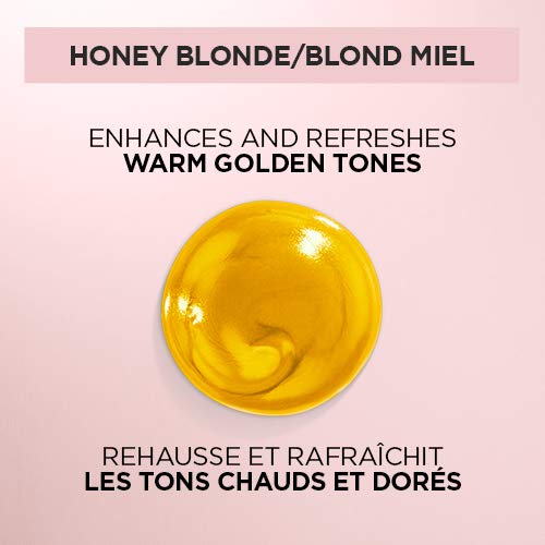 L'Oreal Paris Le Color One Step Toning Hair Gloss neutralizes brass for vibrant honey blondes.