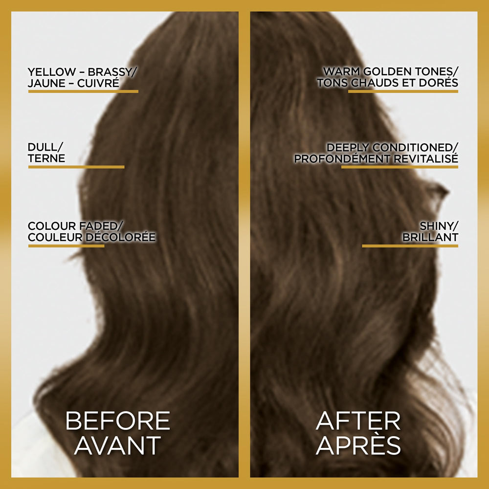 L'Oreal Paris Le Color One Step Toning Hair Gloss Rich Brunette tube ready for quick use.