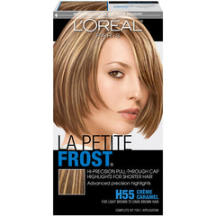 L'Oreal Paris Le Petite Frost cap pull-through highlights on short hair for precise results