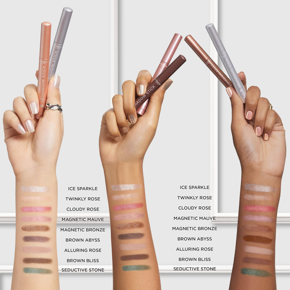 L'Oréal Paris Le Shadow Stick – Brillo mauve para realzar tonos de piel.