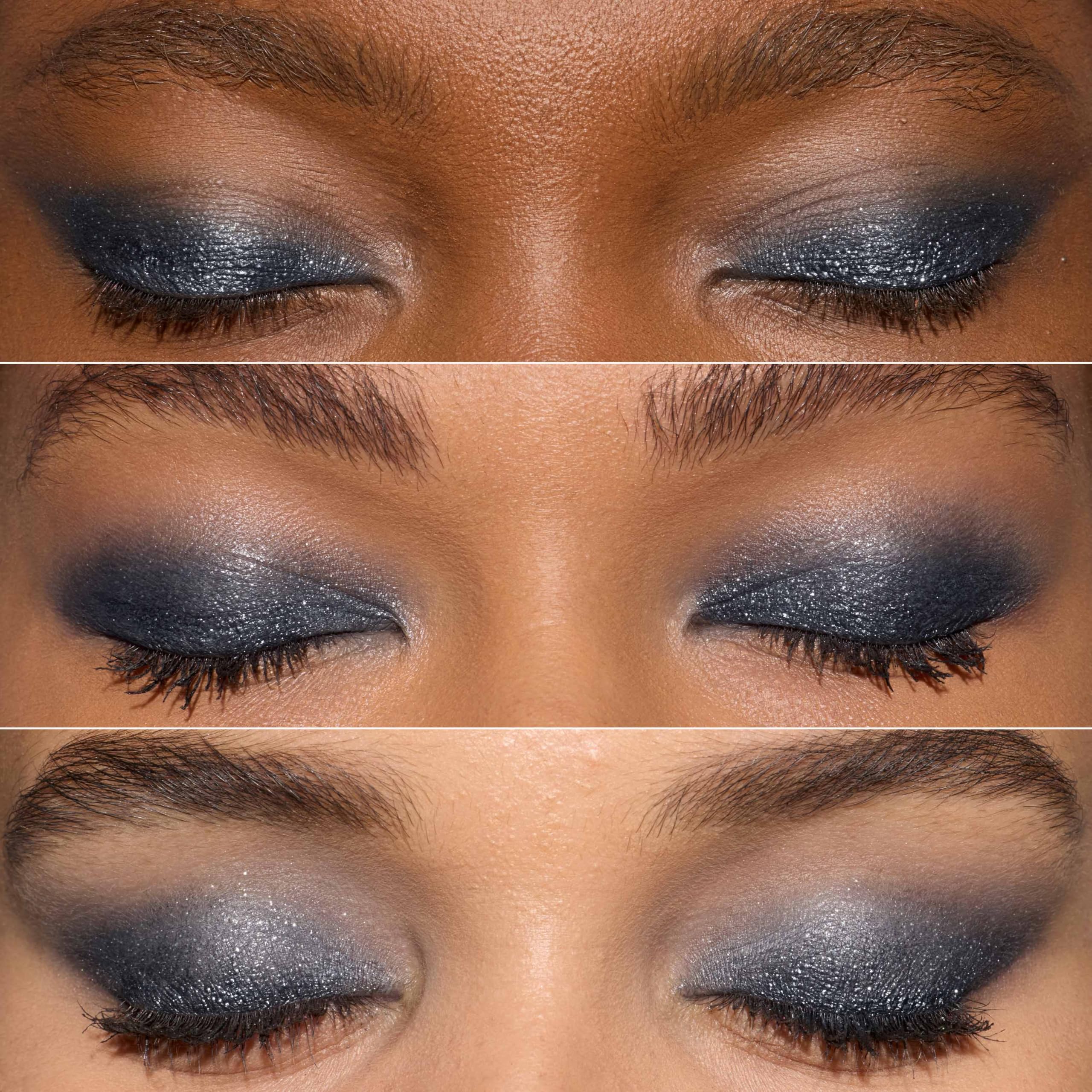 Midnight Noir provides rich pigment for even lid coverage across looks.