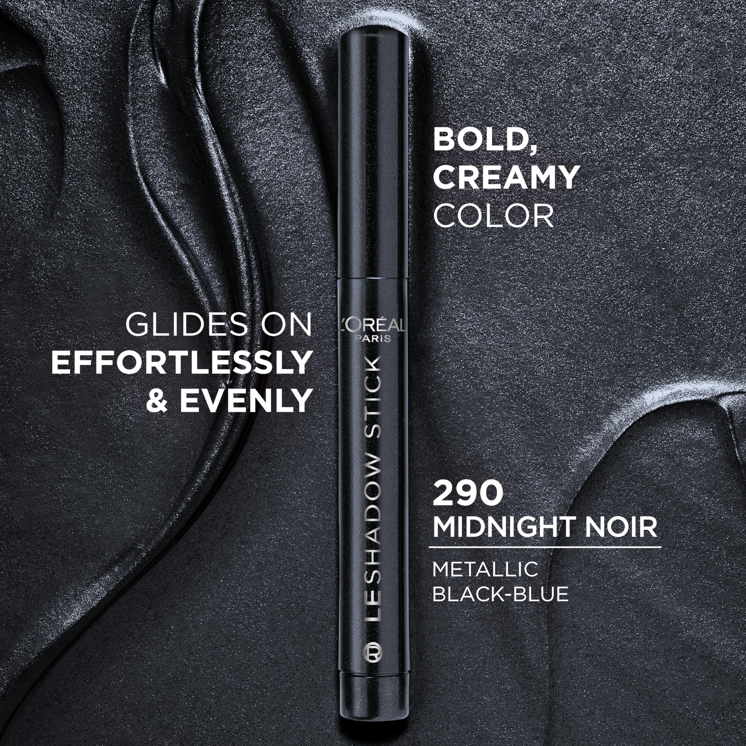 L'Oreal Paris Le Shadow Stick Smokeys blends easily for crease-resistant matte payoff.