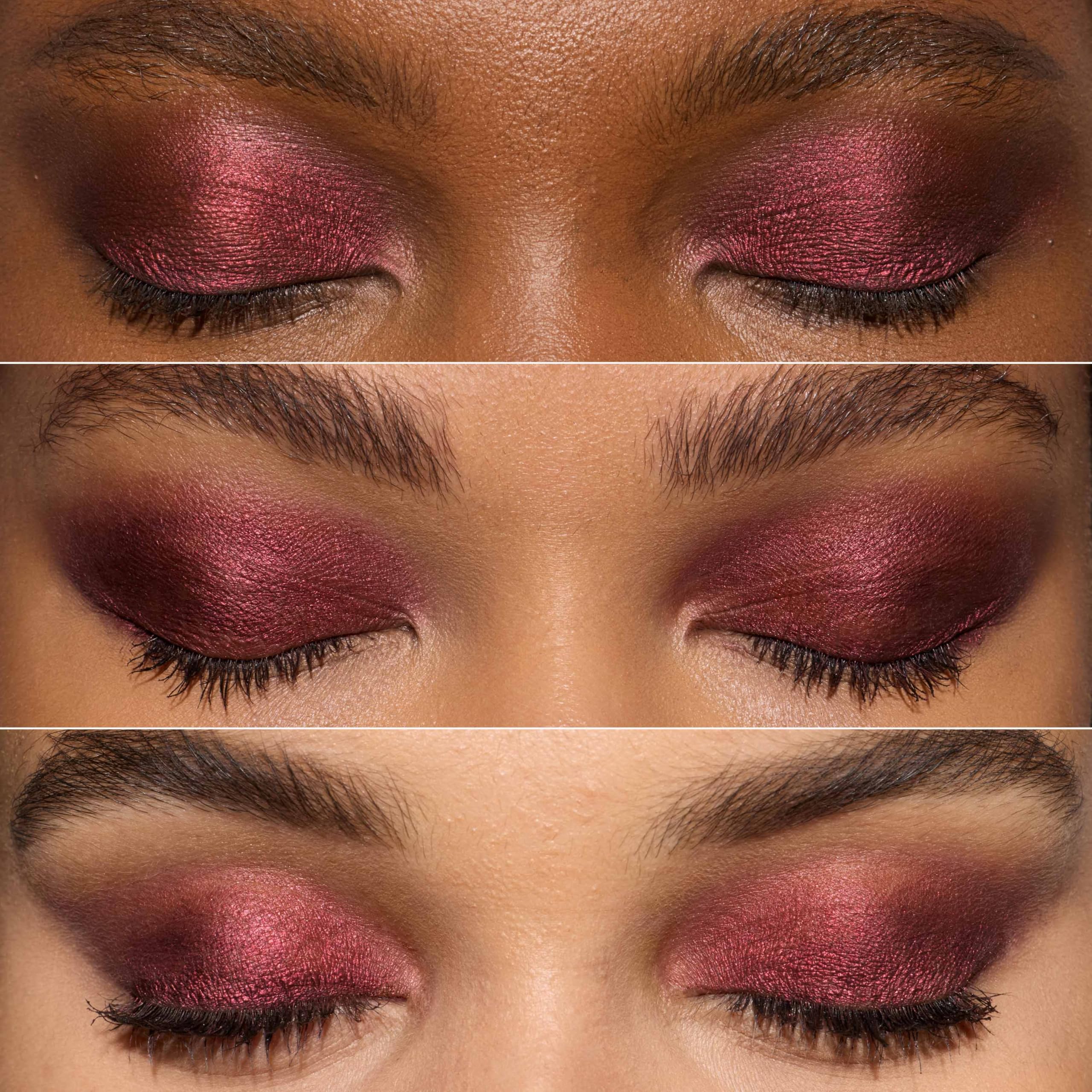 Swatch of Starry Bordeaux shade showing rich color payoff