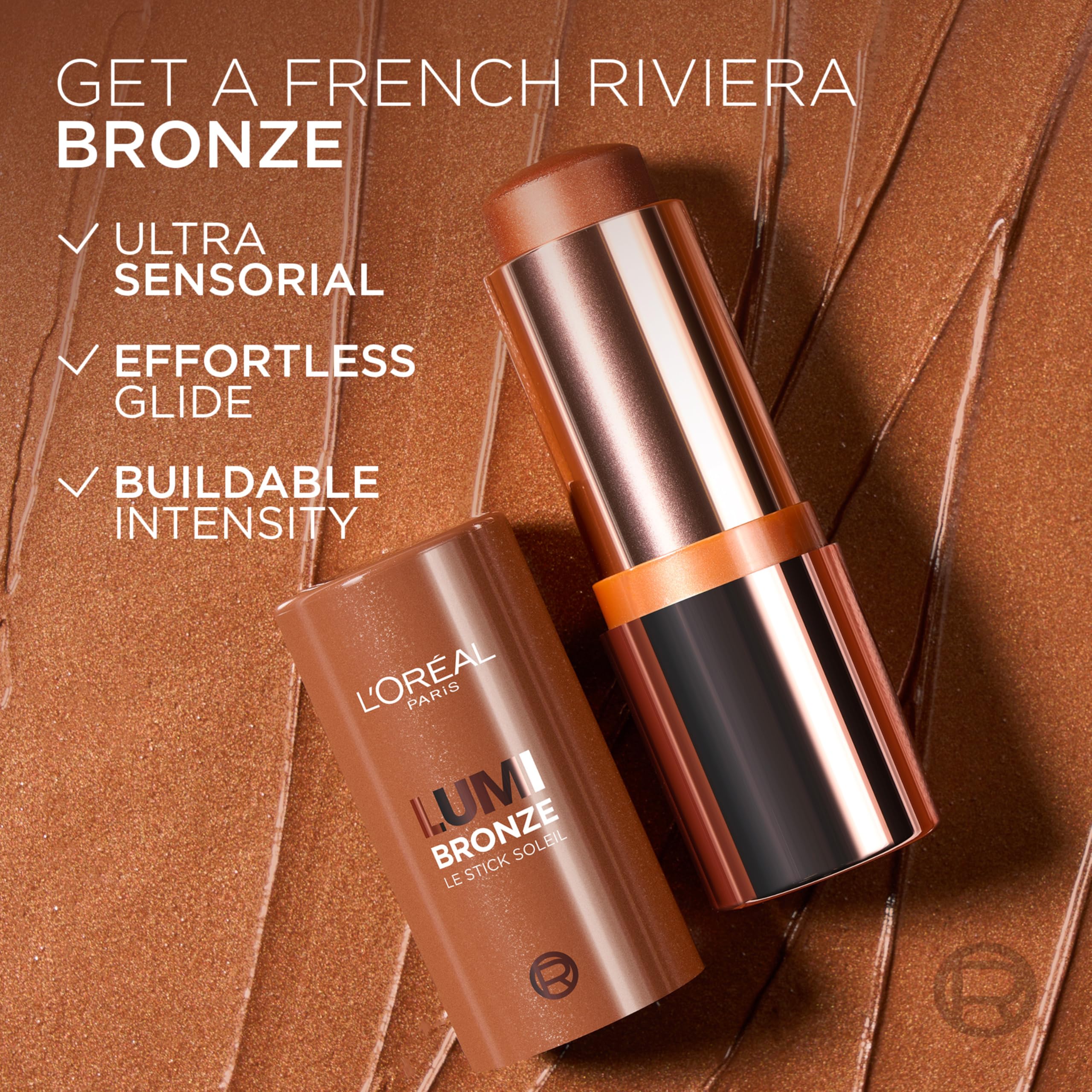 L'Oréal Paris Lumi Bronze Le Stick Soleil aplicación-rapida para retoques diarios.