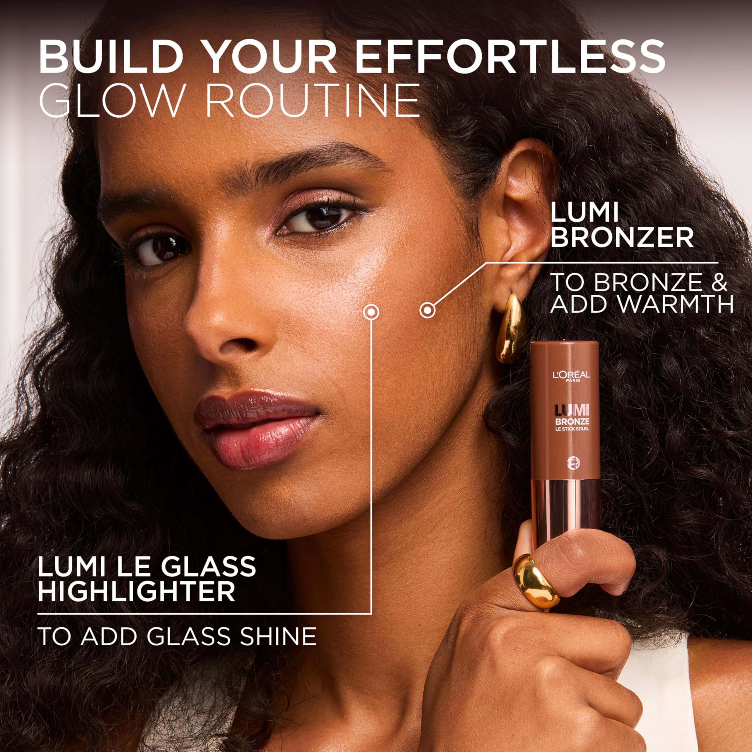 L'Oreal Paris Lumi Bronze Le Stick Soleil, portátil y práctico para retoques en cualquier lugar