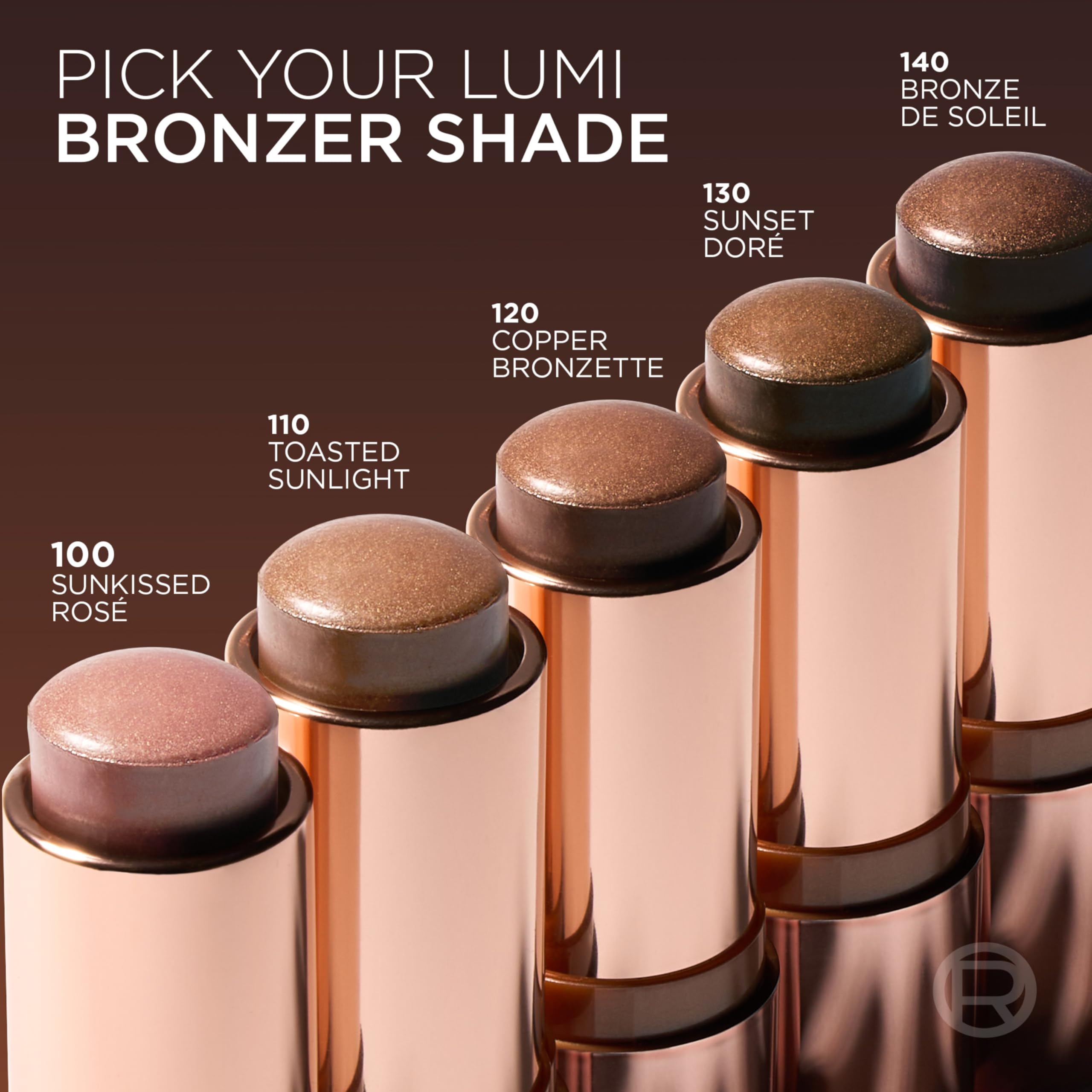 L’Oréal Paris Lumi Bronze Le Stick Soleil, acabado satinado para un toque luminoso.