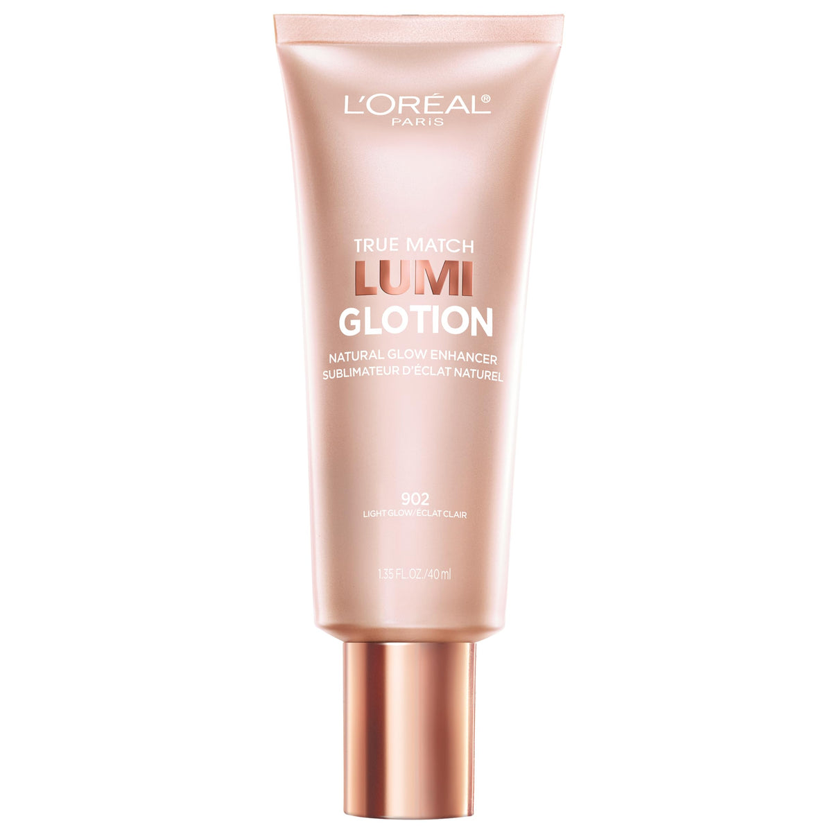 L'Oreal Paris Lumi Glotion en bote iluminador para rostro y cuerpo, brillo natural.