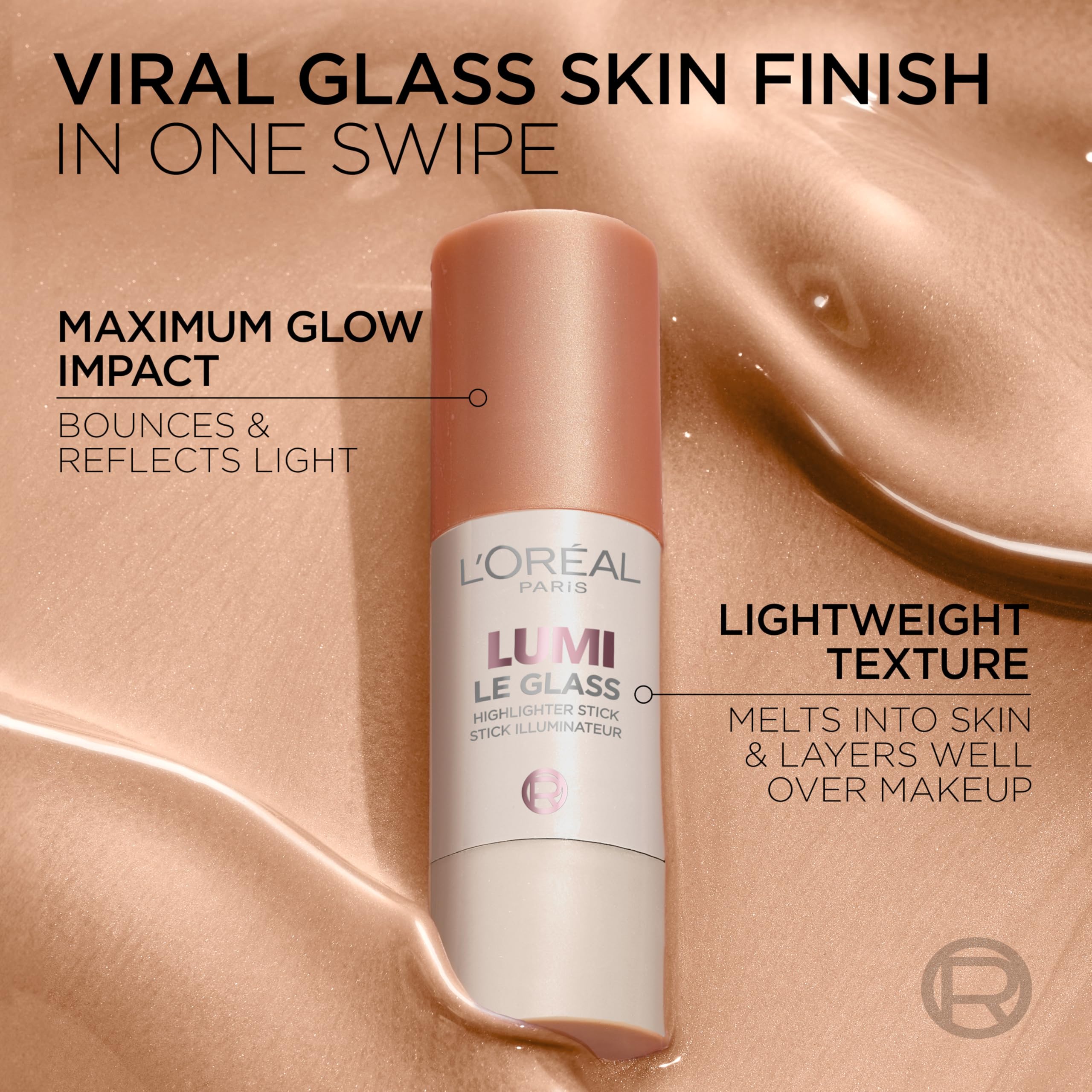 L'Oreal Paris Lumi Le Glass Stick retoques en cara para brillo ligero
