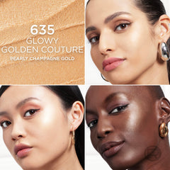 L'Oreal Paris Lumi Le Glass Stick on neck area provides translucent reflectivity.