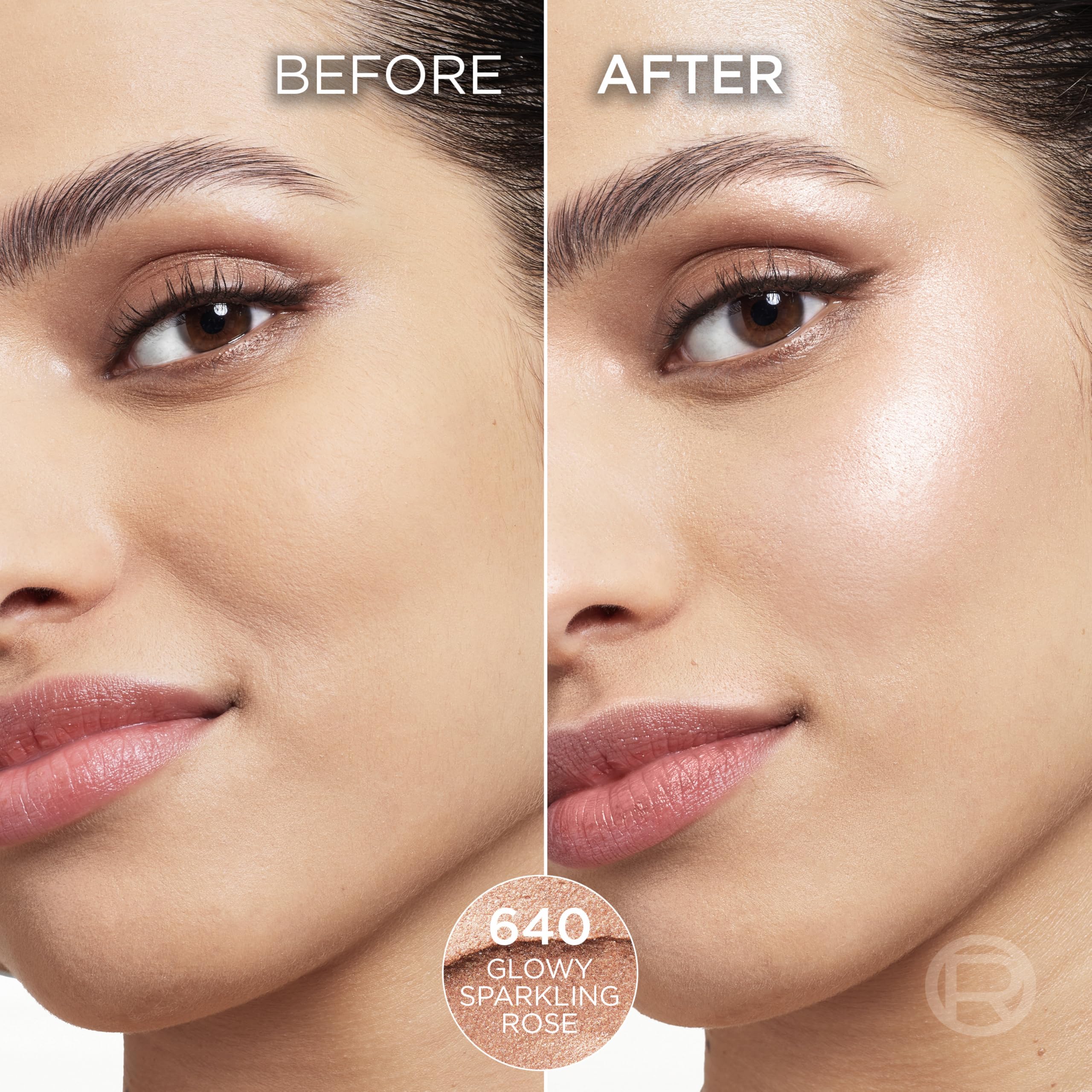 L'Oreal Paris Lumi Le Glow Stick realza pómulos y arco de la ceja para luz suave.