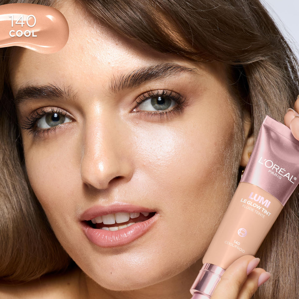 Lumi Le Glow Tint brillo luminoso con perlas reflectantes para tono suave.