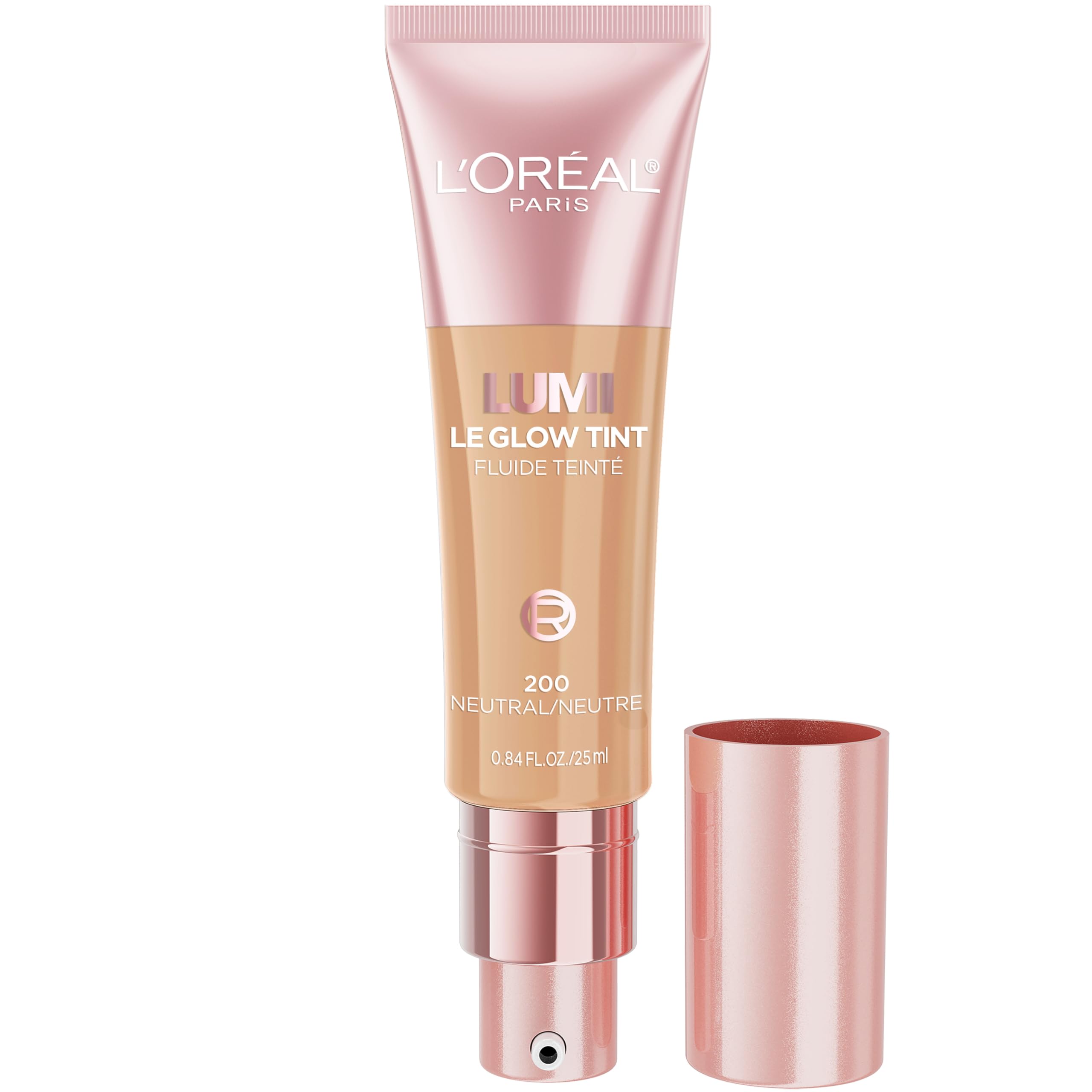 L'Oreal Paris Lumi Le Glow Tint envase compacto para uso diario con acabado natural.