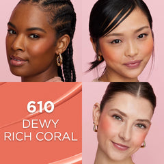 L'Oreal Paris Lumi Le Liquid Blush pinky nude creates a soft, versatile cheek tint