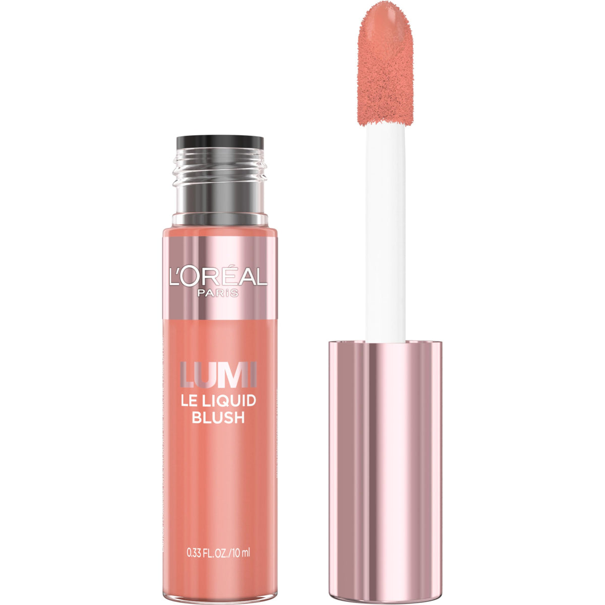 L'Oreal Paris Lumi Le Liquid Blush rosado-brillante: rubor duradero con brillo natural.