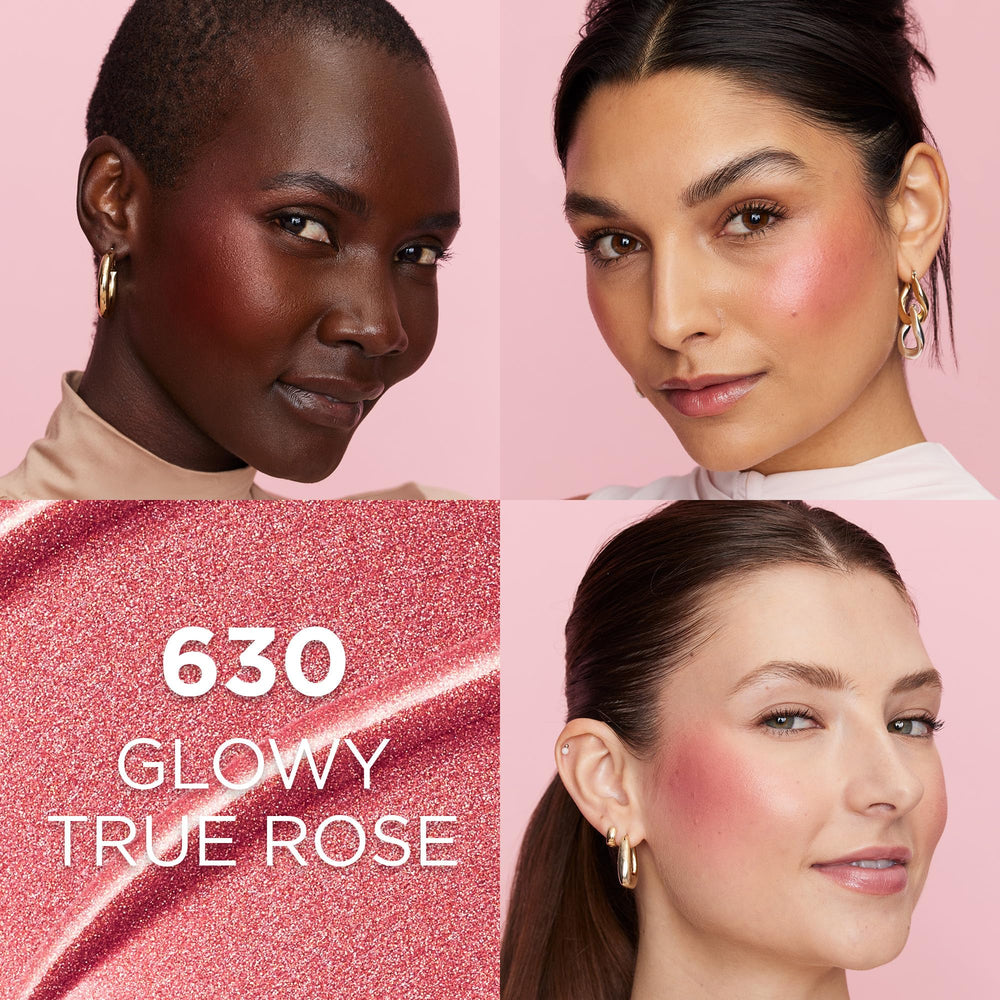L'Oreal Paris Lumi Le Liquid Blush rubor líquido rosa suave para un look natural.