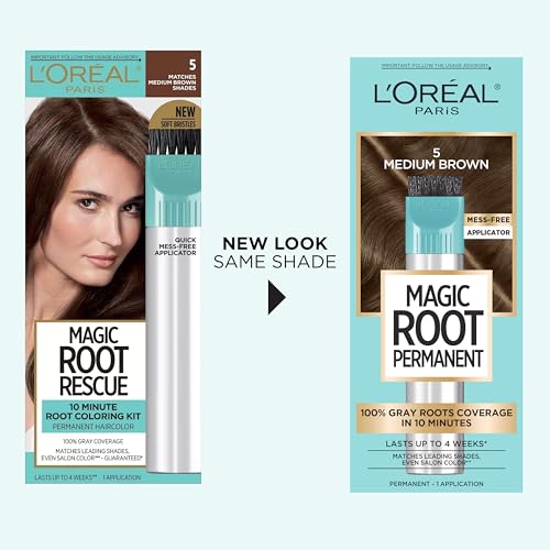 L’Oréal Paris Magic Root 10 Minute application for quick gray coverage.