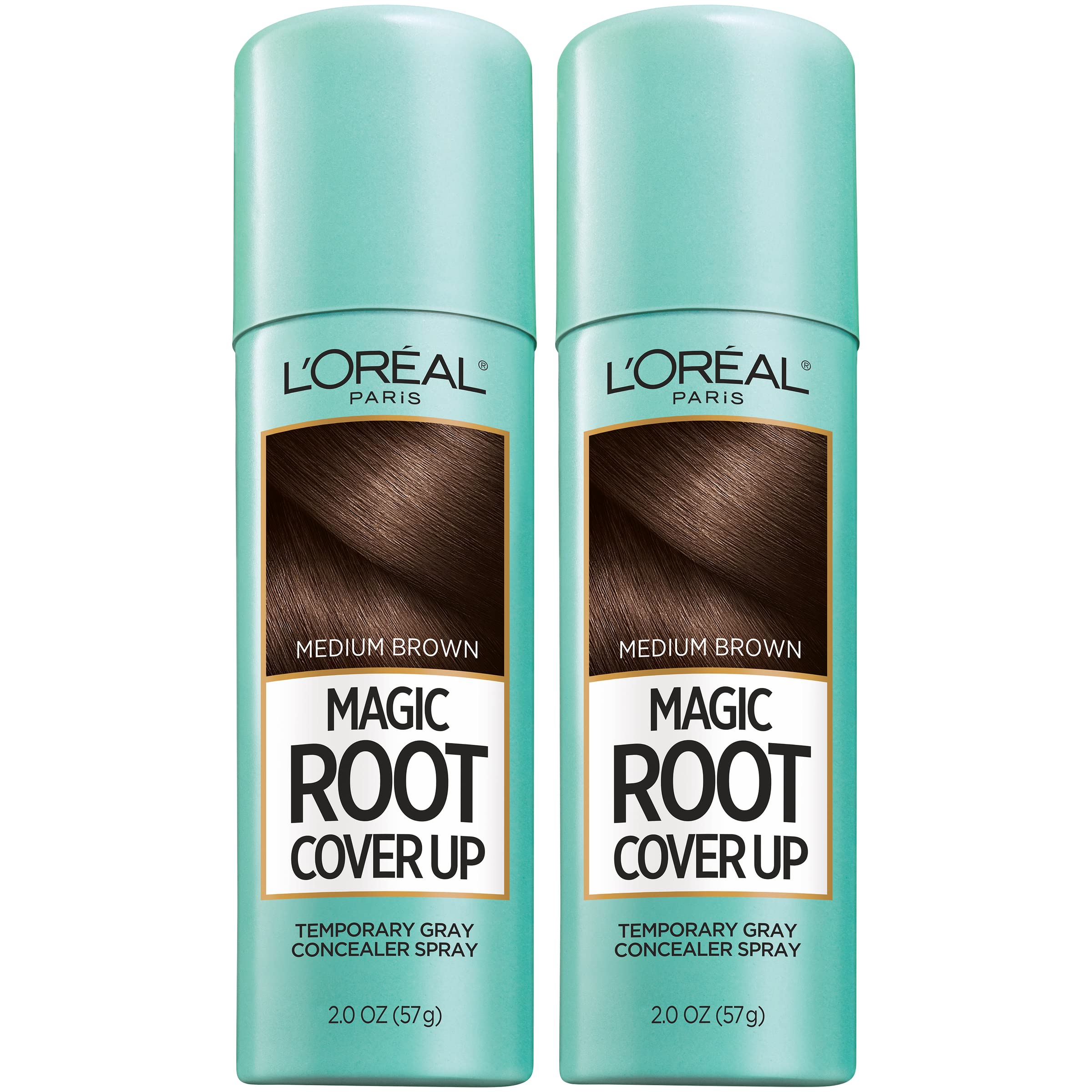 L'Oreal Paris Magic Root Cover Up gray-concealer spray conceals roots instantly.