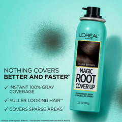L'Oreal Paris Magic Root Cover Up gray-roots concealer blends with any hair texture.