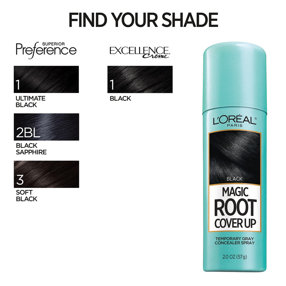 L'Oreal Paris Magic Root Cover Up long-lasting coverage until next shampoo.