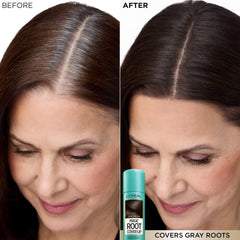 L'Oreal Paris Magic Root Cover Up no smudge residue after drying.
