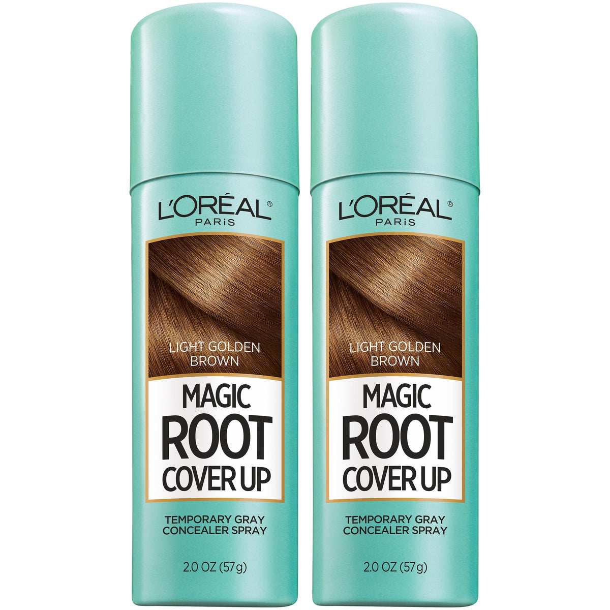 L'Oreal Paris Magic Root Cover Up spray conceals gray roots quickly with a residue-free finish.