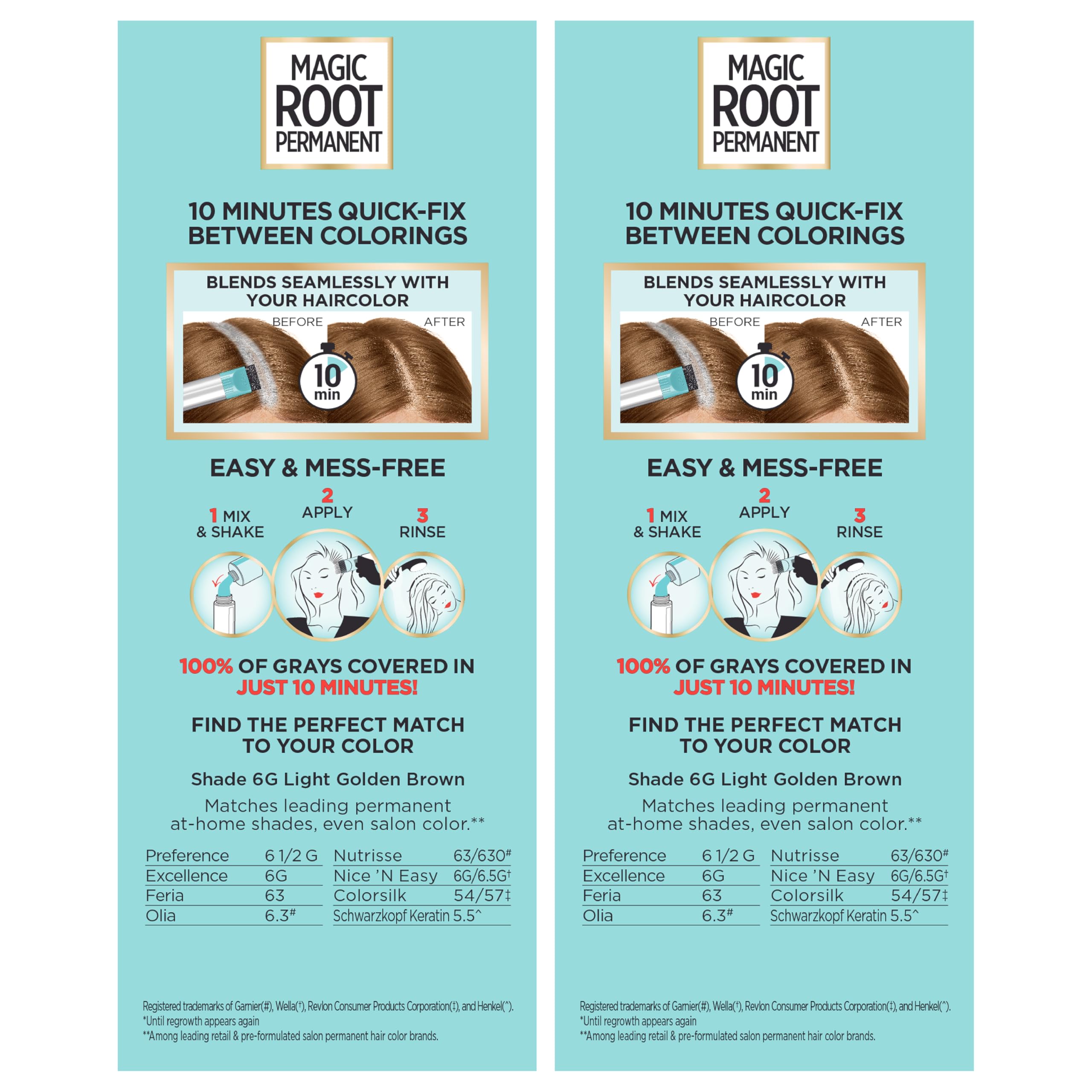 L’Oréal Paris Magic Root Permanent Color with built-in conditioning and precision brush for even application
