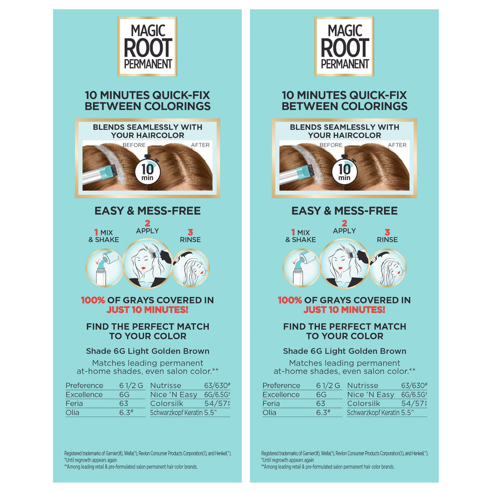 L’Oréal Paris Magic Root Permanent Color with built-in conditioning and precision brush for even application