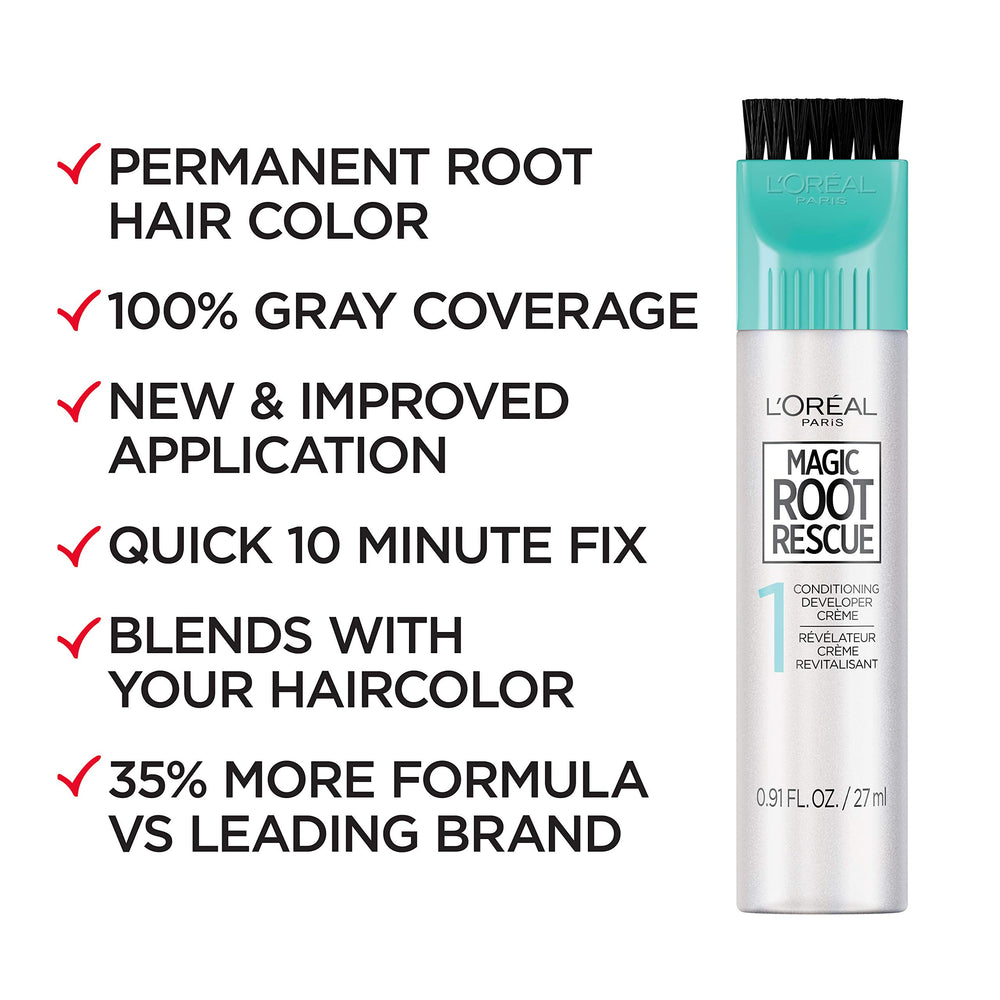 L’Oréal Paris Magic Root gray-coverage across roots for a seamless look