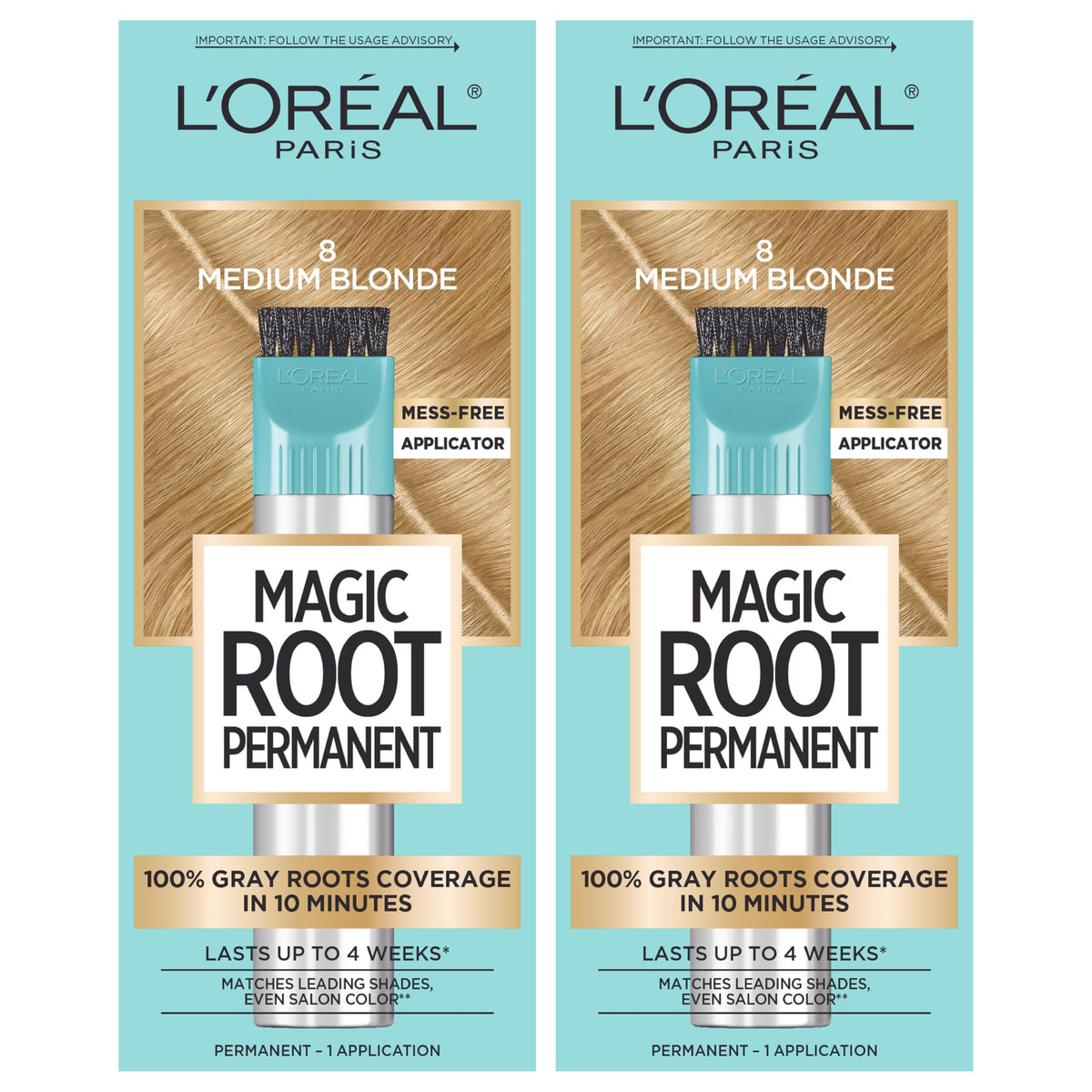 L’Oréal Paris Magic Root Permanent with quick precision brush for fast root touch-ups