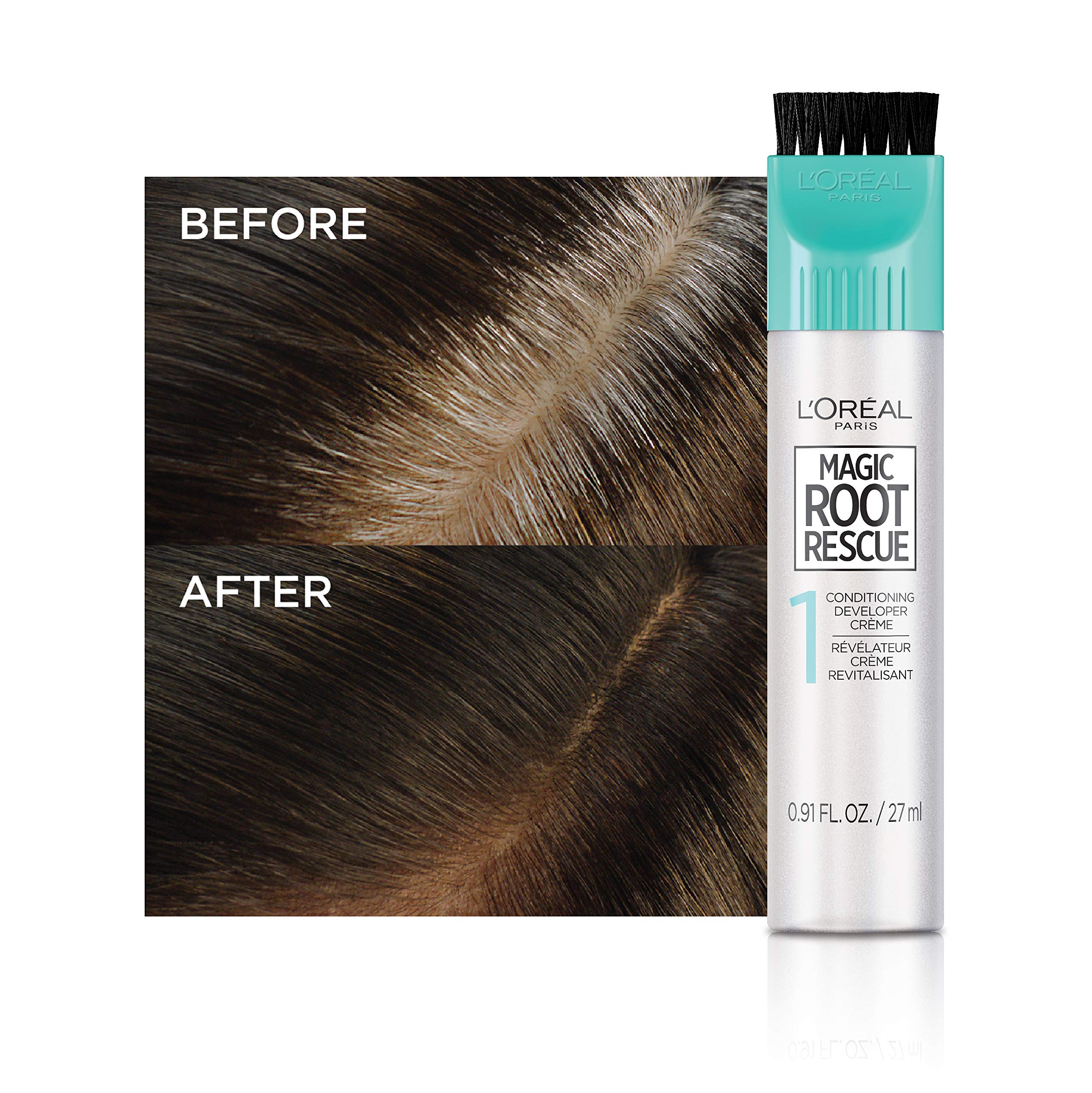 L’Oréal Paris Magic Root Permanent kit contents for easy at-home root rescue.