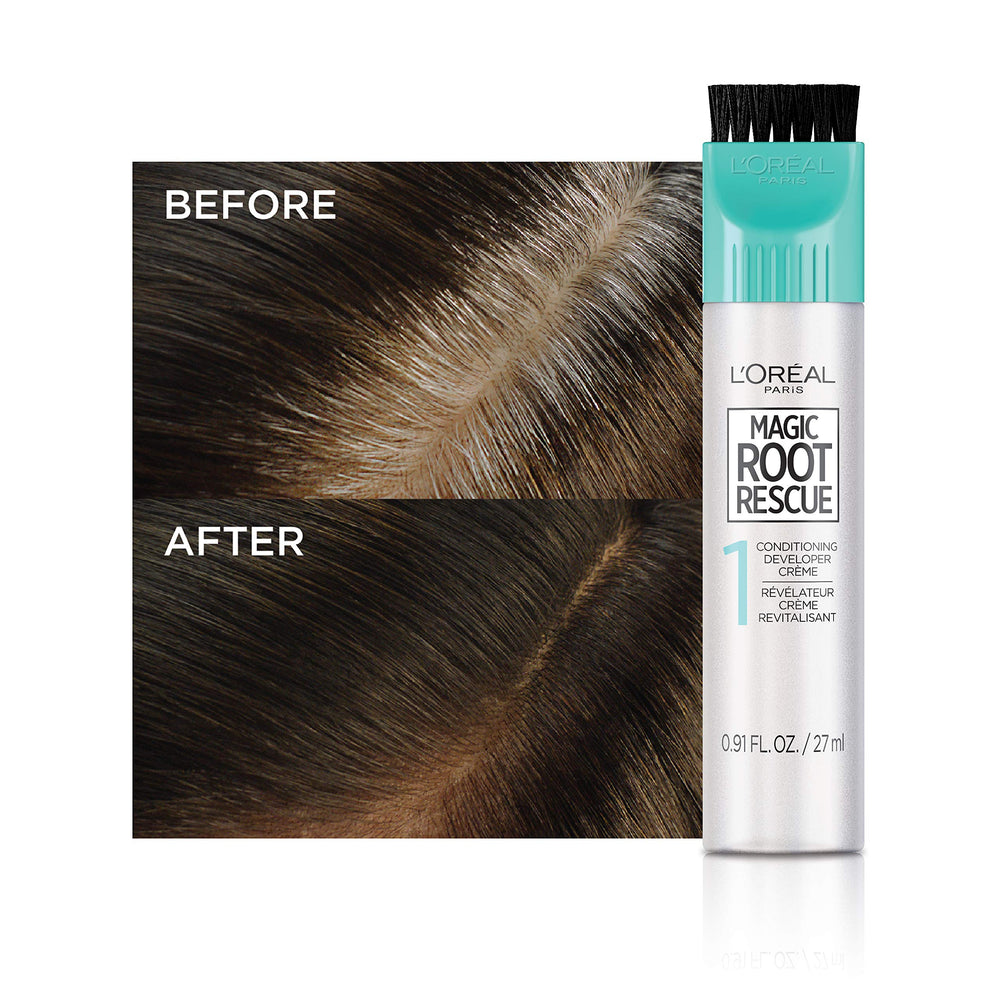 L’Oréal Paris Magic Root Permanent kit contents for easy at-home root rescue.