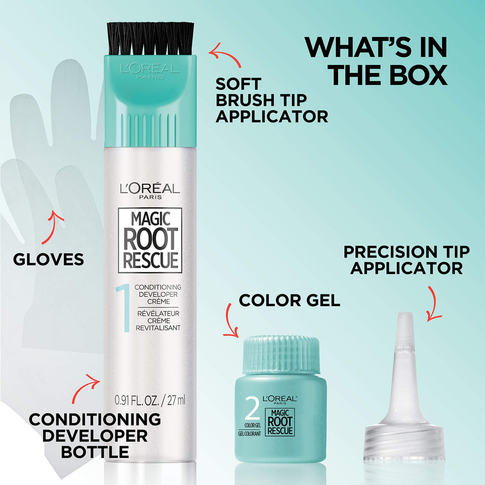 L’Oréal Paris Magic Root Permanent low ammonia formula with built-in conditioning.