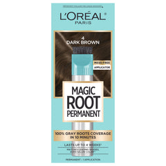 L'Oreal Paris Magic Root Rescue bottle demonstrates fast gray coverage for quick touch-ups.