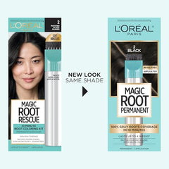 L'Oreal Paris Magic Root Rescue color gel ready to color gray roots.
