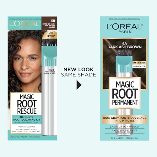 L'Oreal Paris Magic Root Rescue fast-apply 10-minute formula for gray coverage.