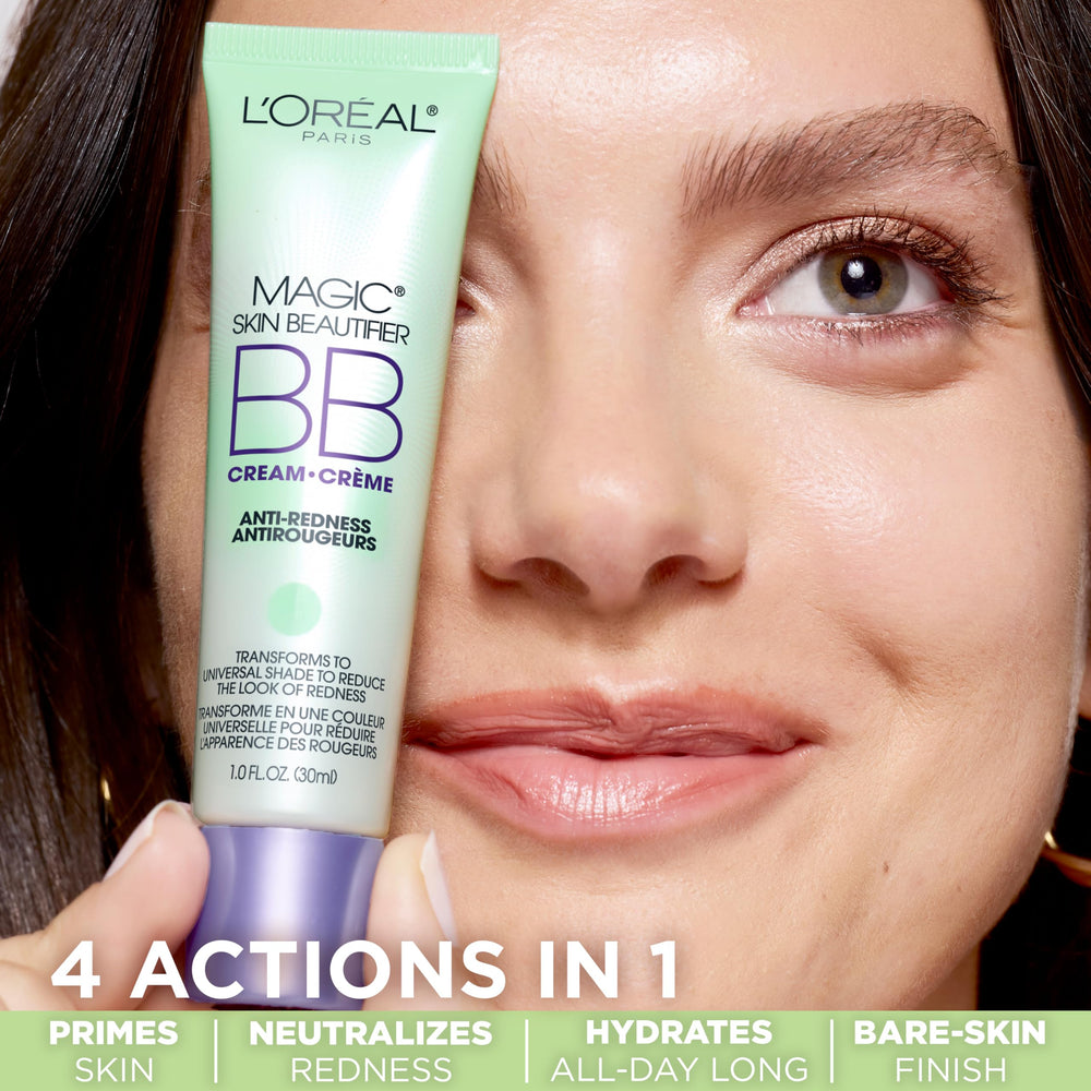 BB Cream de L’Oréal Paris con pigmentos transformadores que neutralizan el enrojecimiento.
