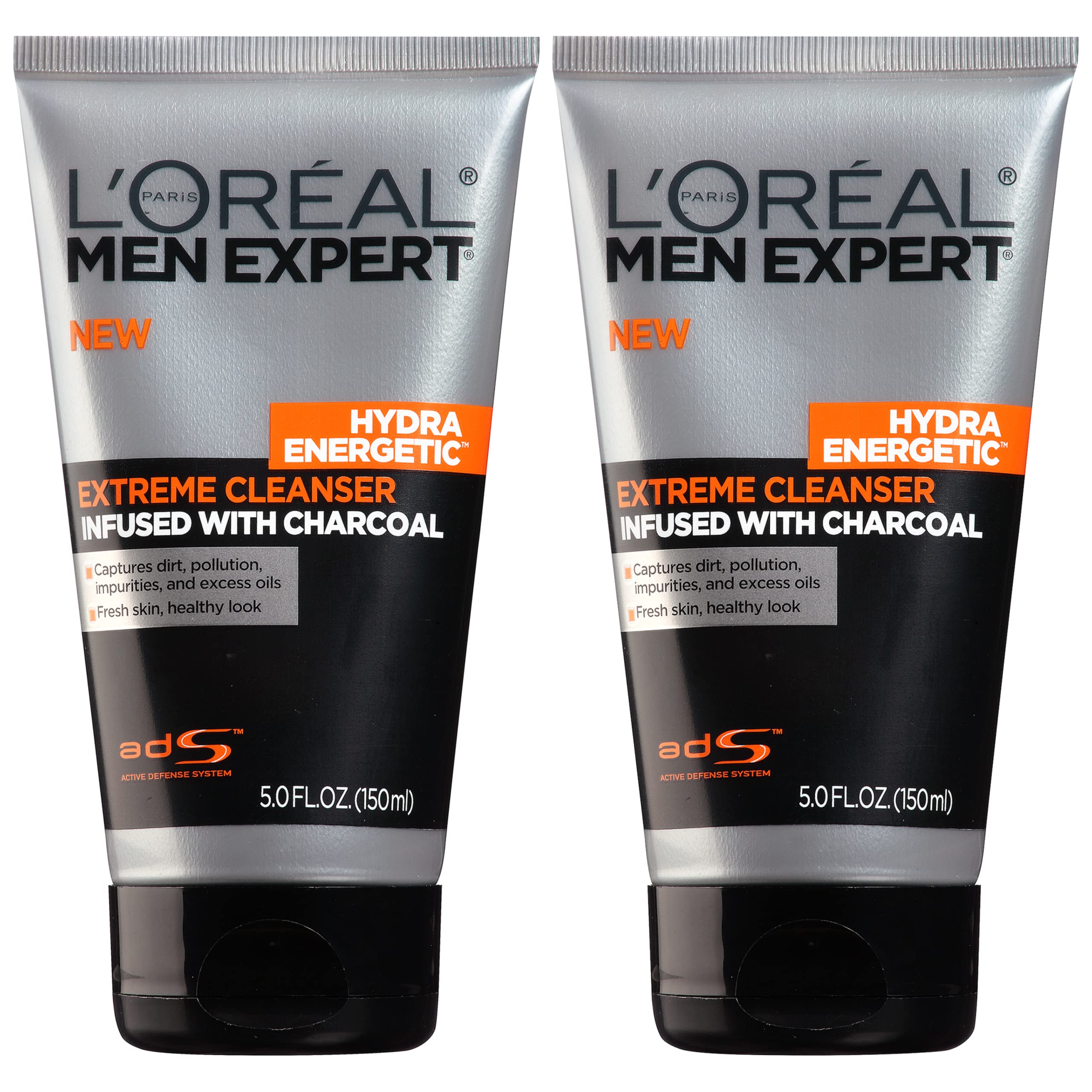 L’Oréal Paris Men Expert Hydra Energético, botella del limpiador diario para piel limpia