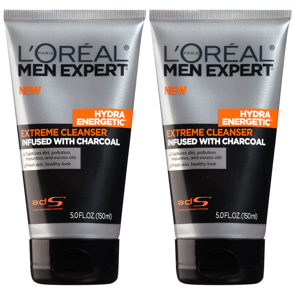 L’Oréal Paris Men Expert Hydra Energético, botella del limpiador diario para piel limpia