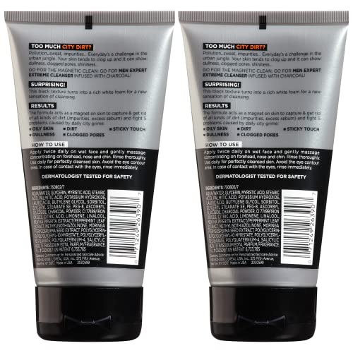 L’Oréal Paris Men Expert Hydra Energético, textura de carbón negro que limpia la piel