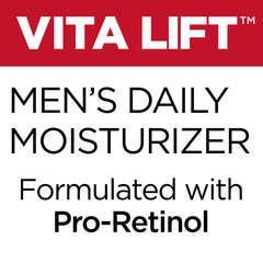Aplicación de Vitalift en el rostro para sensación de frescura.