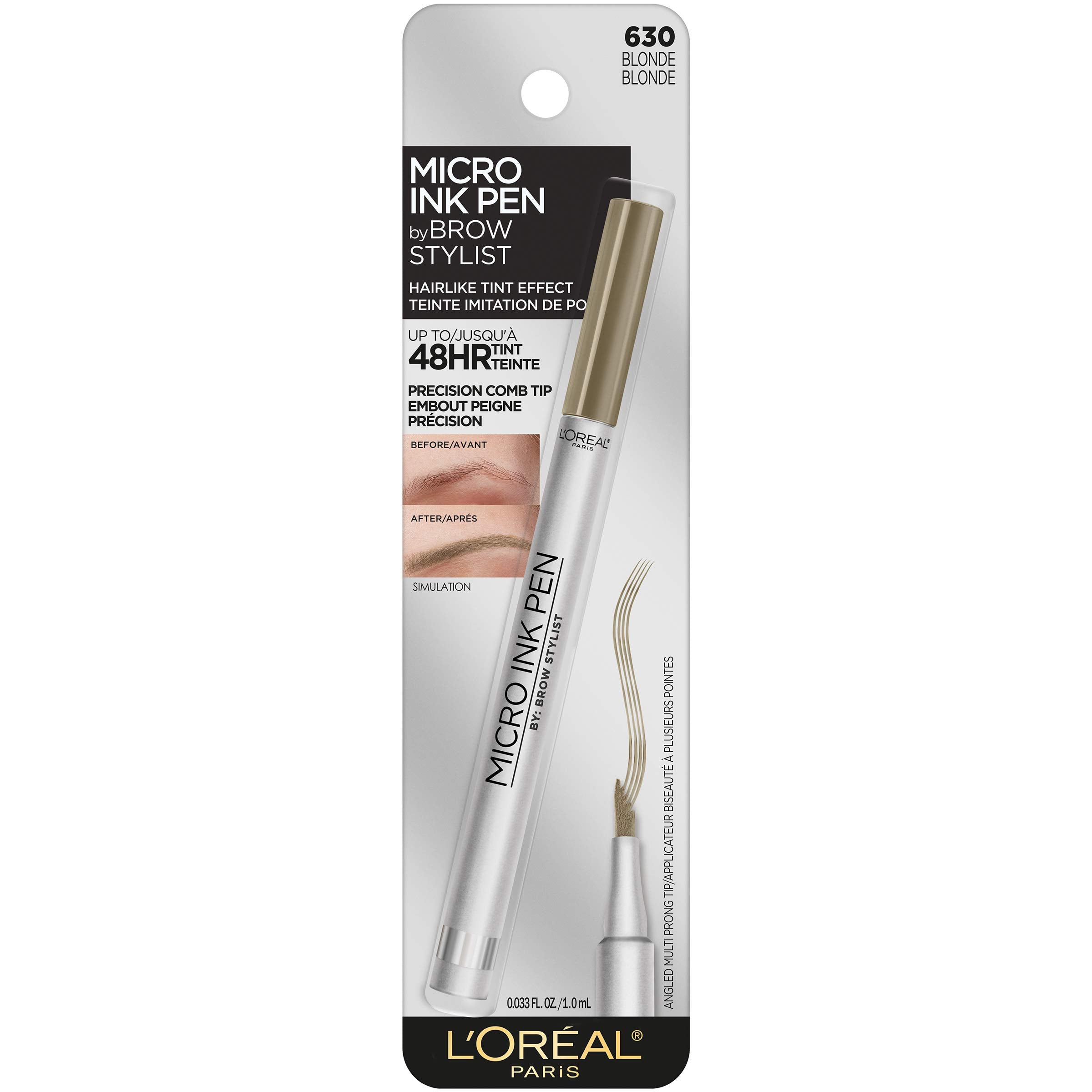 L'Oreal Paris Micro Ink Pen ofrece color inmediato para cejas con efecto pelo
