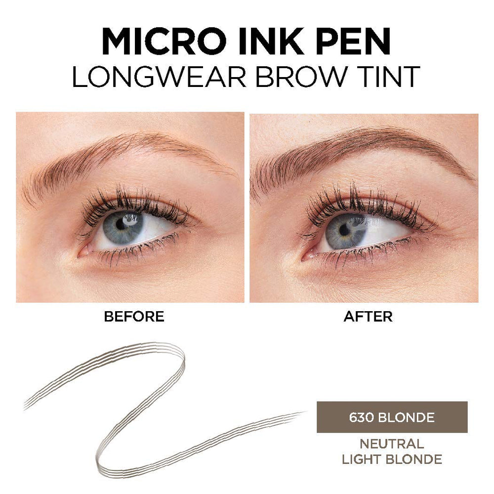 Efecto pelo natural en cejas gracias al aplicador de peine del Micro Ink Pen