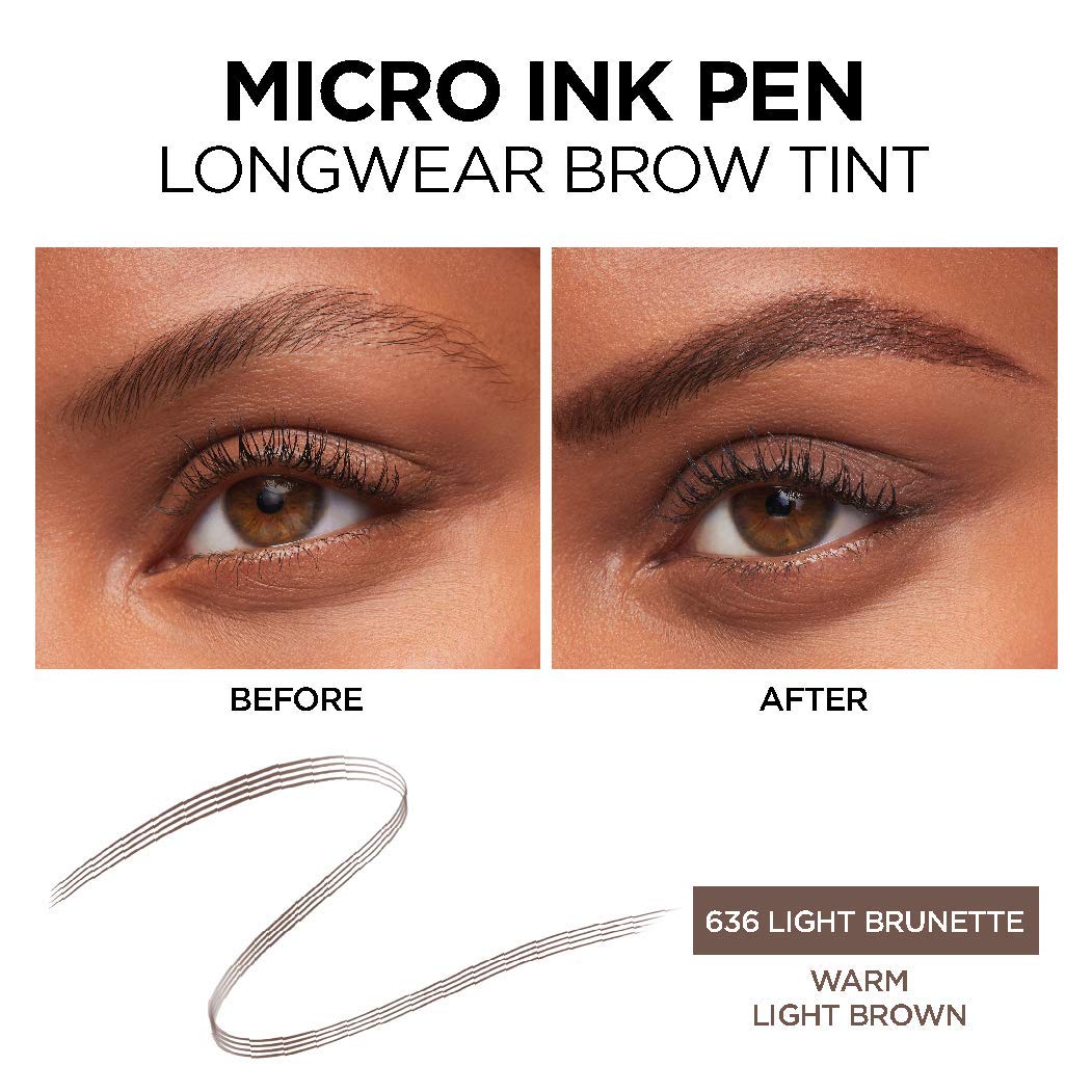 L’Oréal Paris Micro Ink Pen resiste a manchas y agua para cejas definidas.