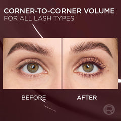 L’Oréal Paris Panorama Chromático Mascara tono Burgundy Cashmere realza el color de ojos.