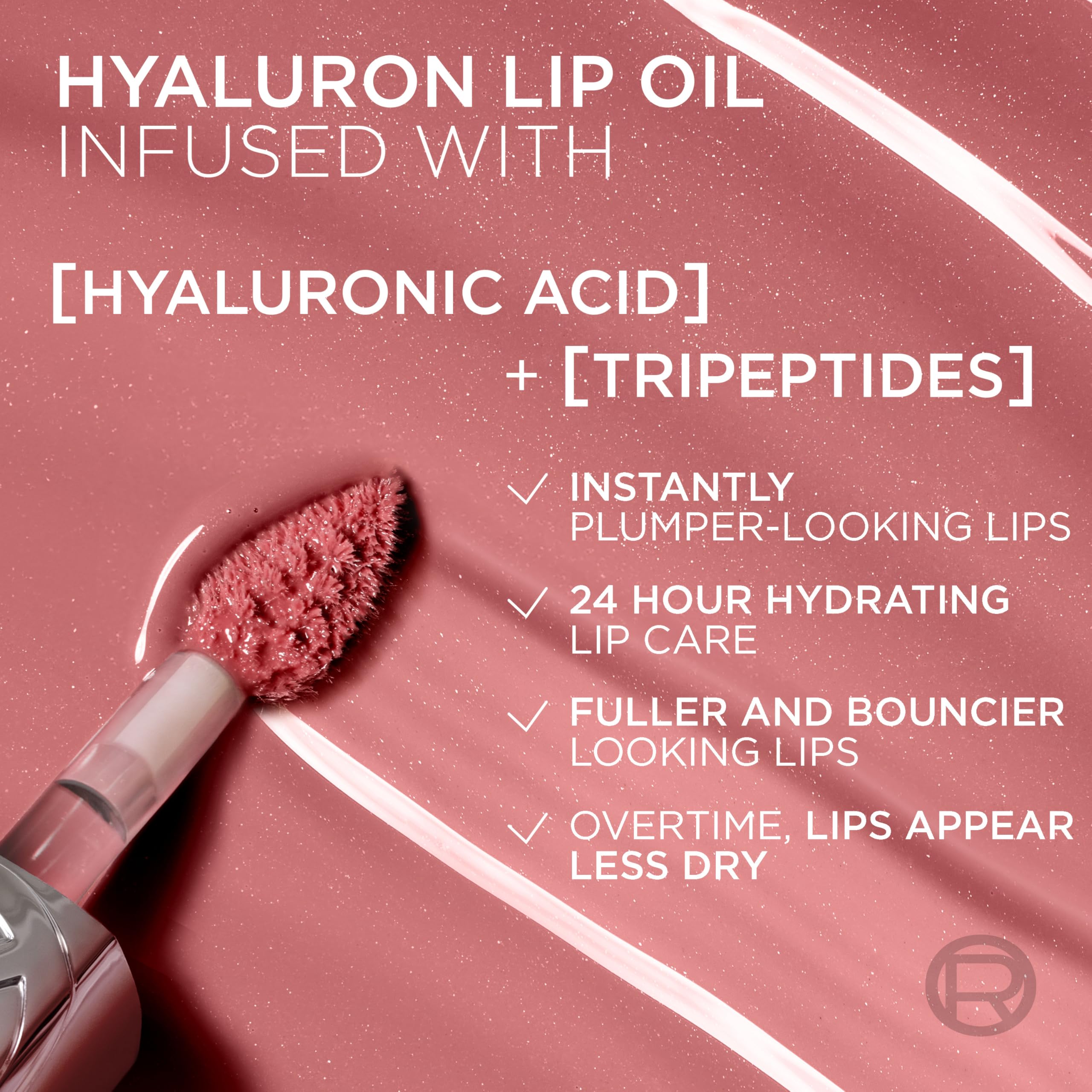 Aceite de labios ligero de L'Oreal Paris Plump Ambition para uso diario.